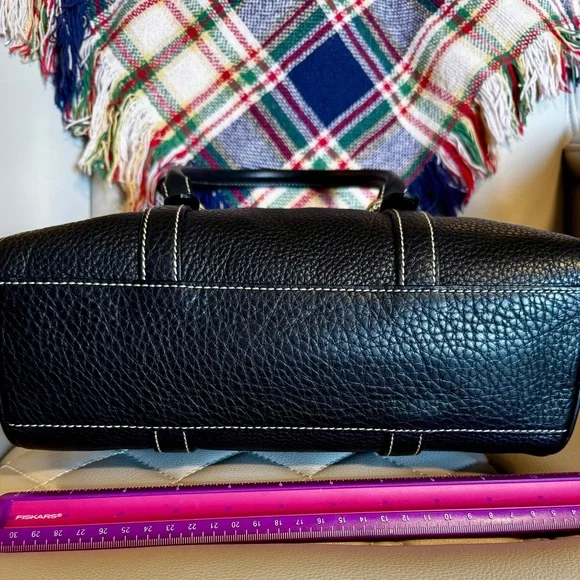 Dooney & Bourke Black Satchel with solid brass Hardware - Picture 5 of 9